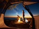 espaço do cachorro seco e sem insetos no camping
